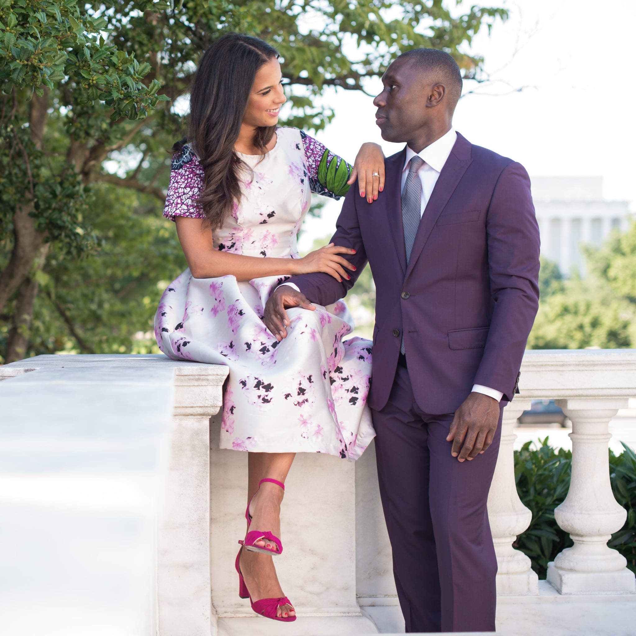 matching engagement dress