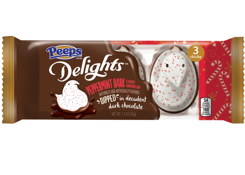 Peeps Delights Peppermint Bark-Flavored Marshmallow Dipped in Dark Chocolate