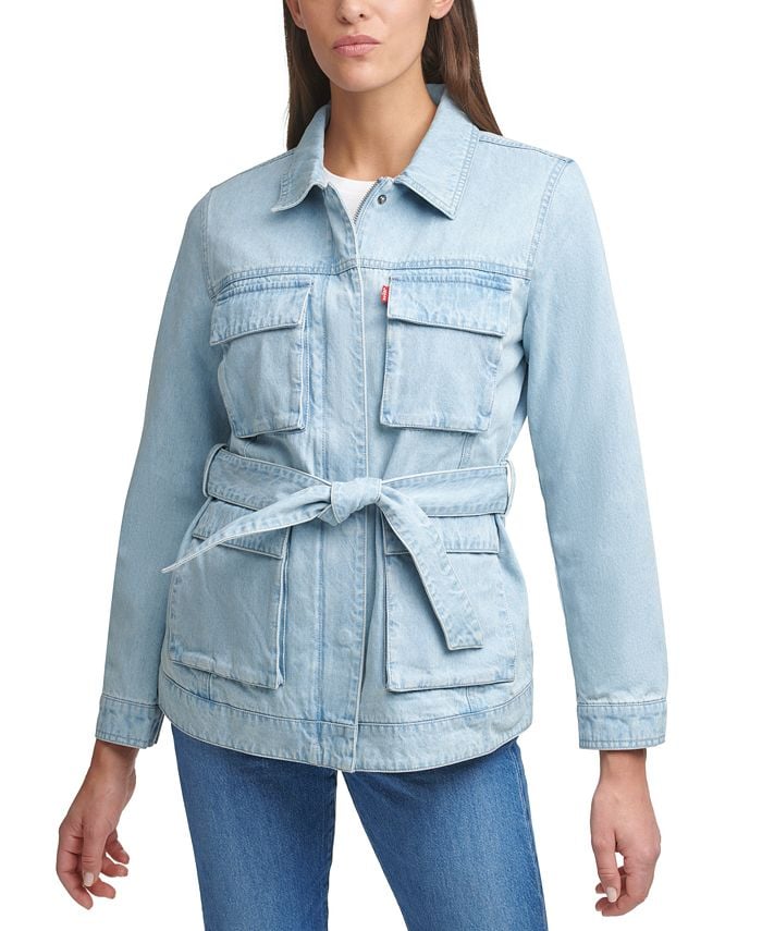 Levi's Belted Cotton Utility Jacket Levi's Belted Cotton Utility Jacket