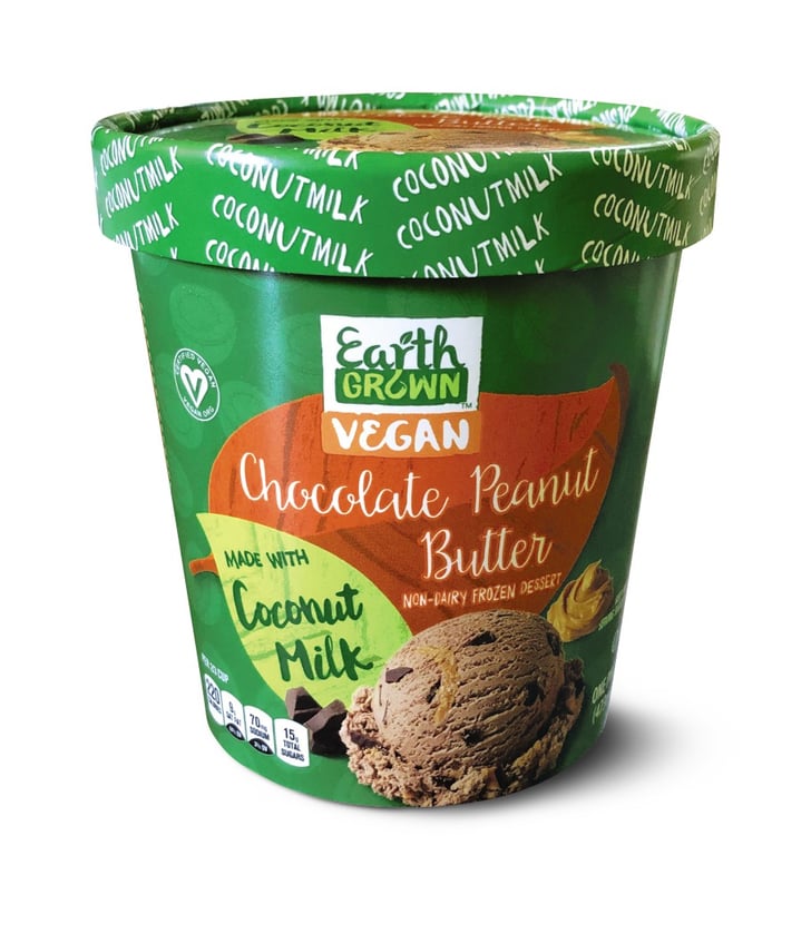 Aldi's Earth Grown Vegan CoconutMilk Chocolate Peanut Butter Ice Cream Aldi's Nondairy
