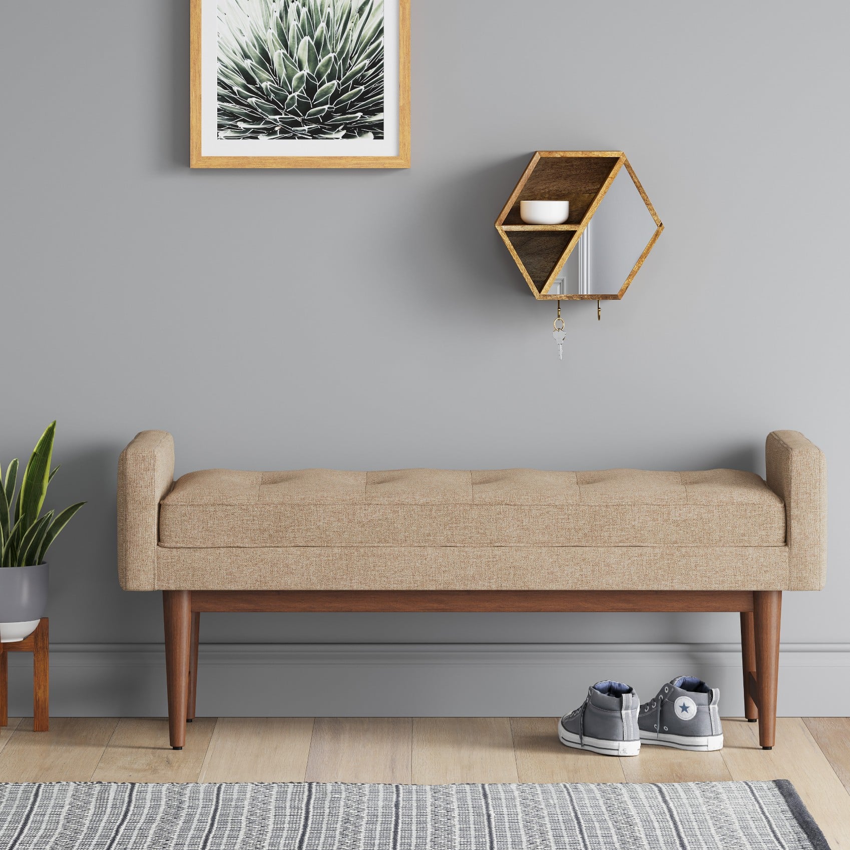 Entryway settee bench discount