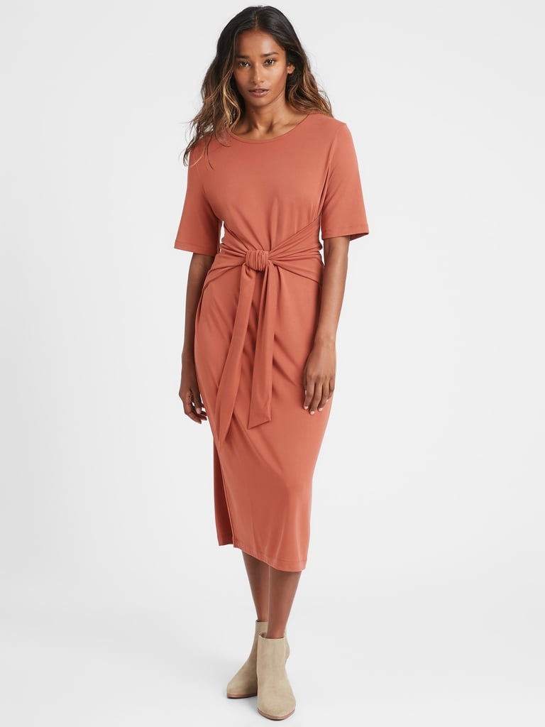 Banana Republic Sandwash Modal Twist-Front Dress