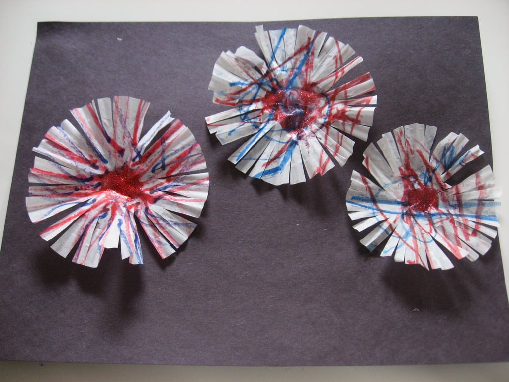 Make These: Cupcake Liner Fireworks