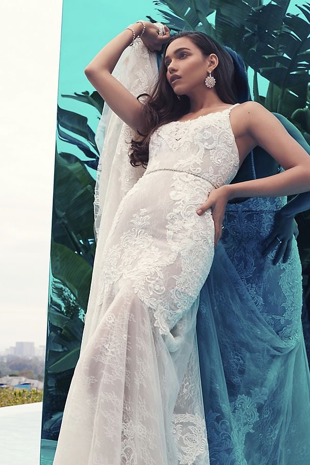 Galina Signature Lace Mermaid Wedding Dress with Moonstone ...