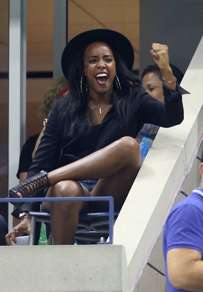 Kelly Rowland cheered on her friend Serena Williams during her US Open match in September 2015.