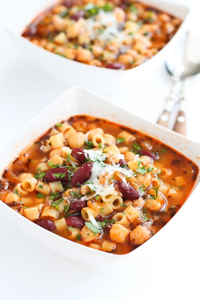 Pasta e Fagioli (Italian Pasta & Bean Soup)