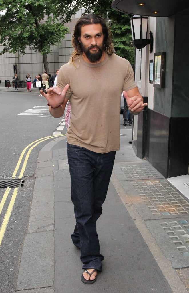 Jason Momoa Out in London August 2016
