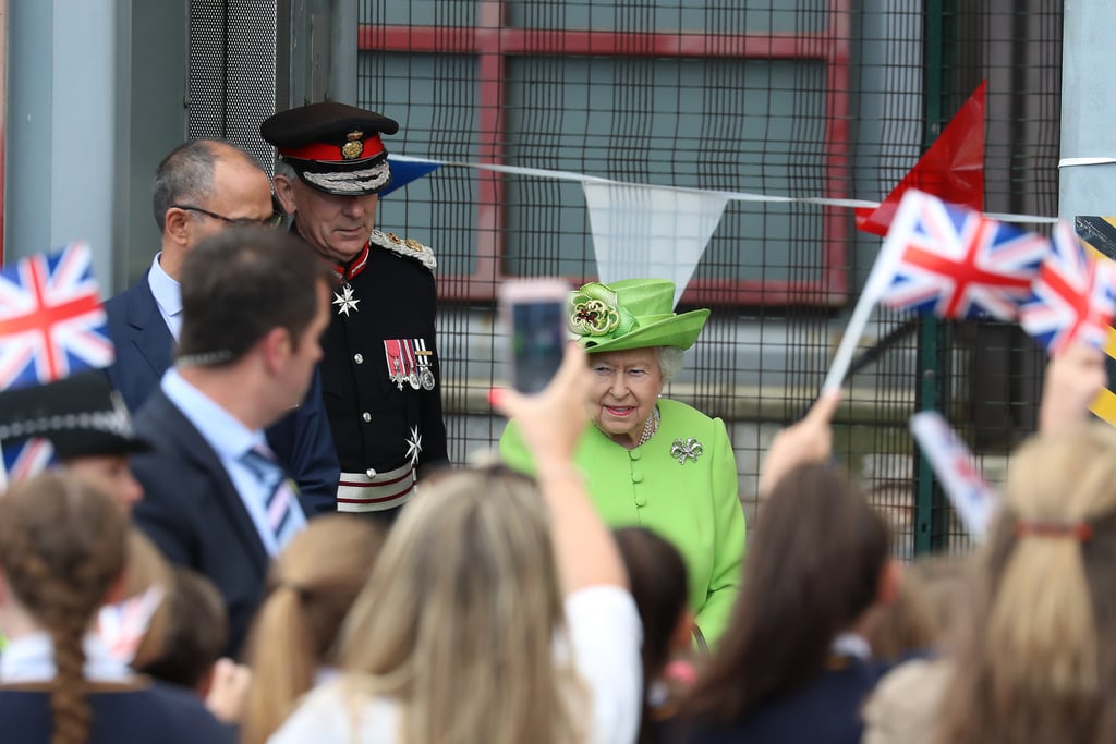 Queen Elizabeth II and Meghan Markle Cheshire Visit Pictures