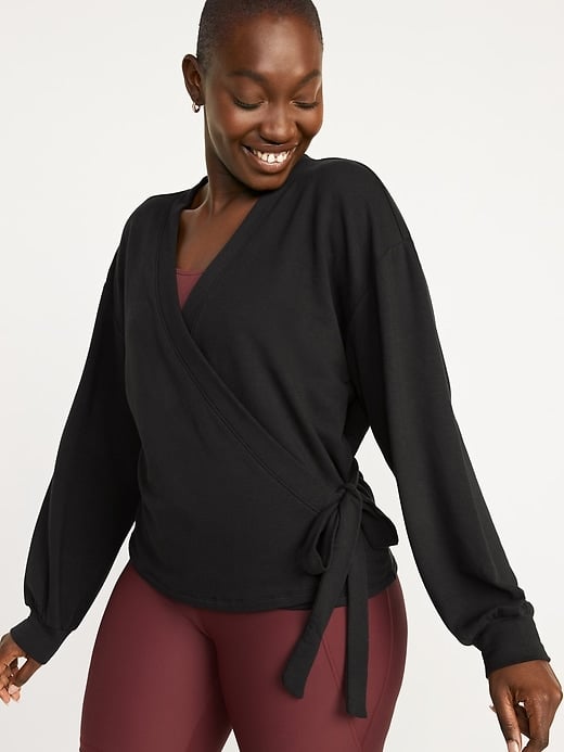 Old Navy Cozy Belted Wrap Sweater | We 