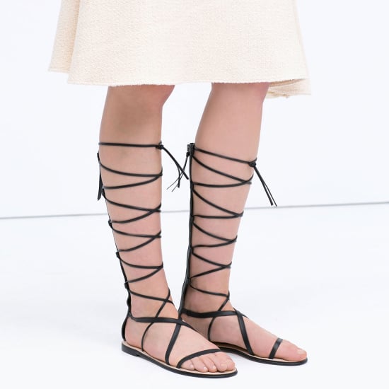 Knee-High Gladiator Sandals