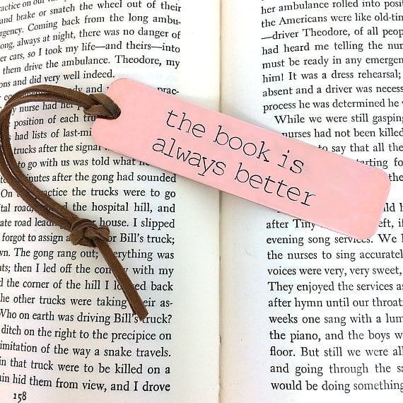 Because bookmarks speak volumes.