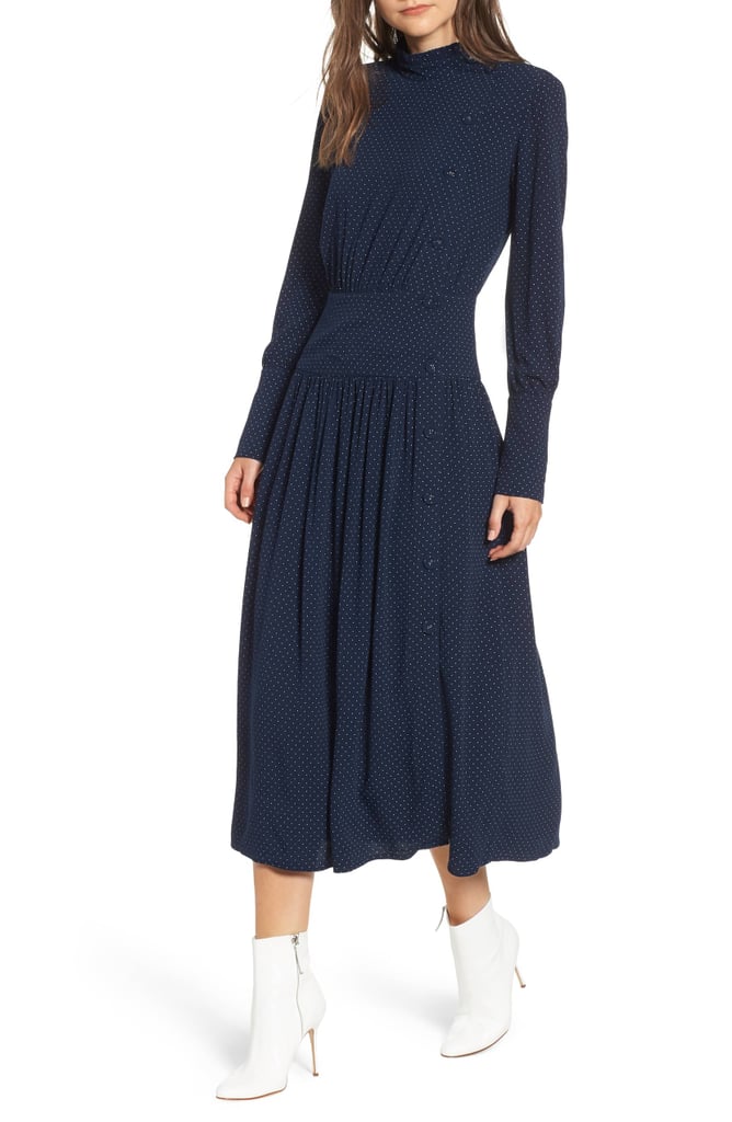 Chelsea28 Side Button Midi Dress