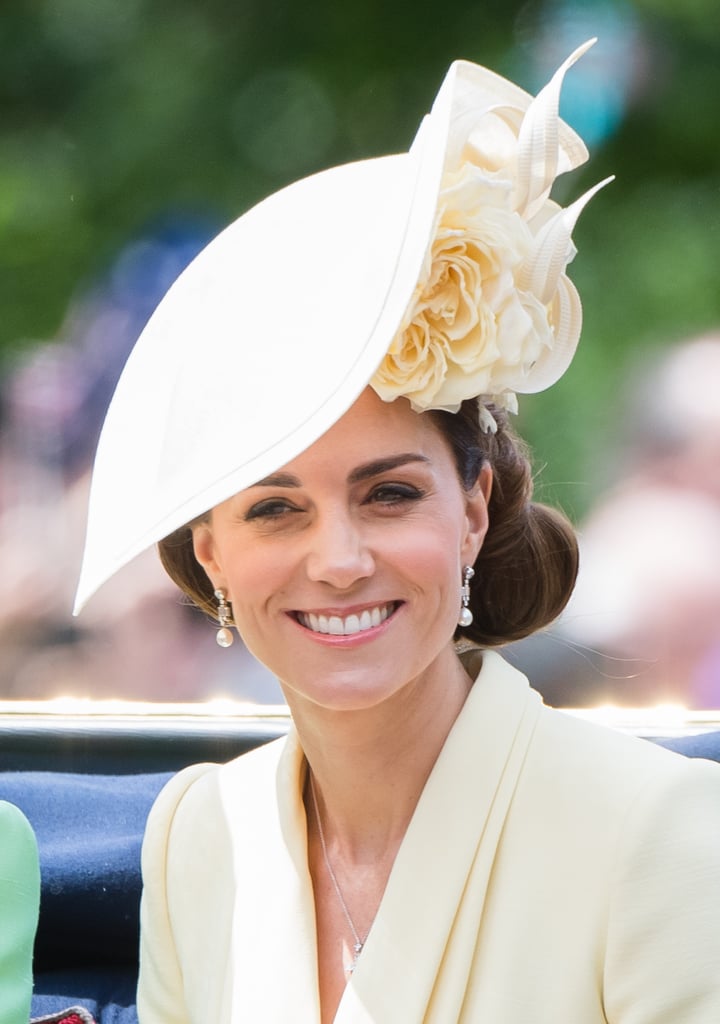 Kate Middleton's Voluminous Side Chignon at Trooping the Colour 2019