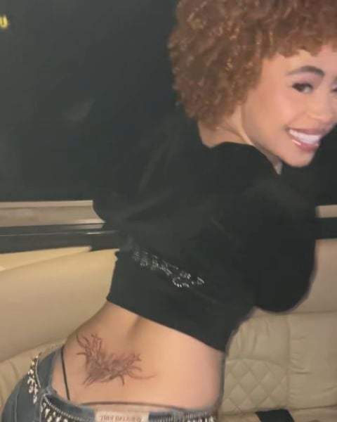 Ice Spice's Back Tattoo