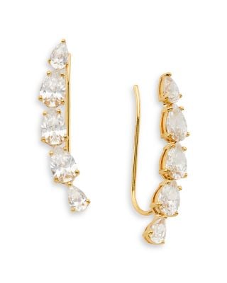 Nadri Lux Chain Pear Climbers