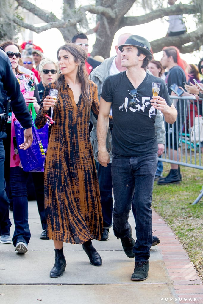 Ian Somerhalder and Nikki Reed at Mardi Gras 2016