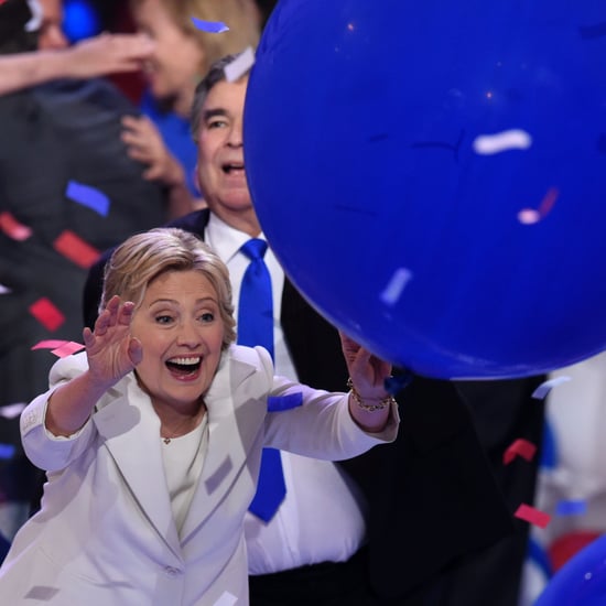 Bill and Hillary Clinton Playing With Balloons at DNC 2016