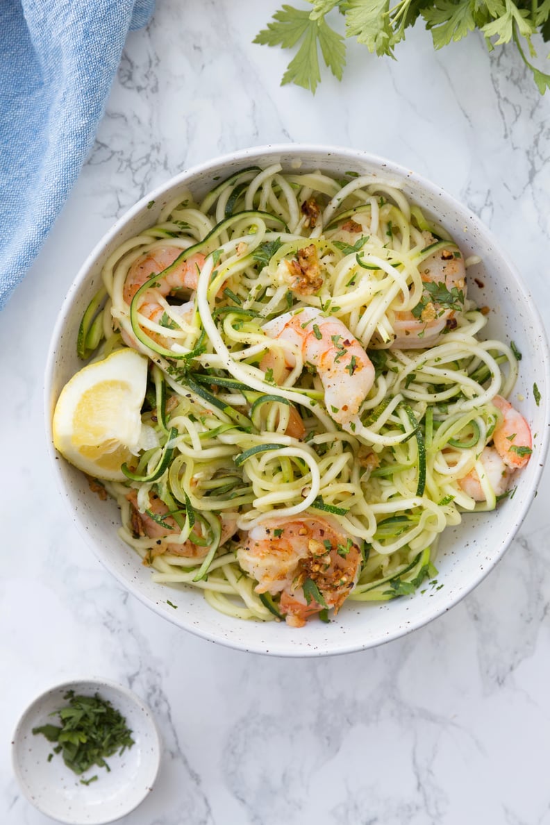 Zucchini Noodle Shrimp Scampi