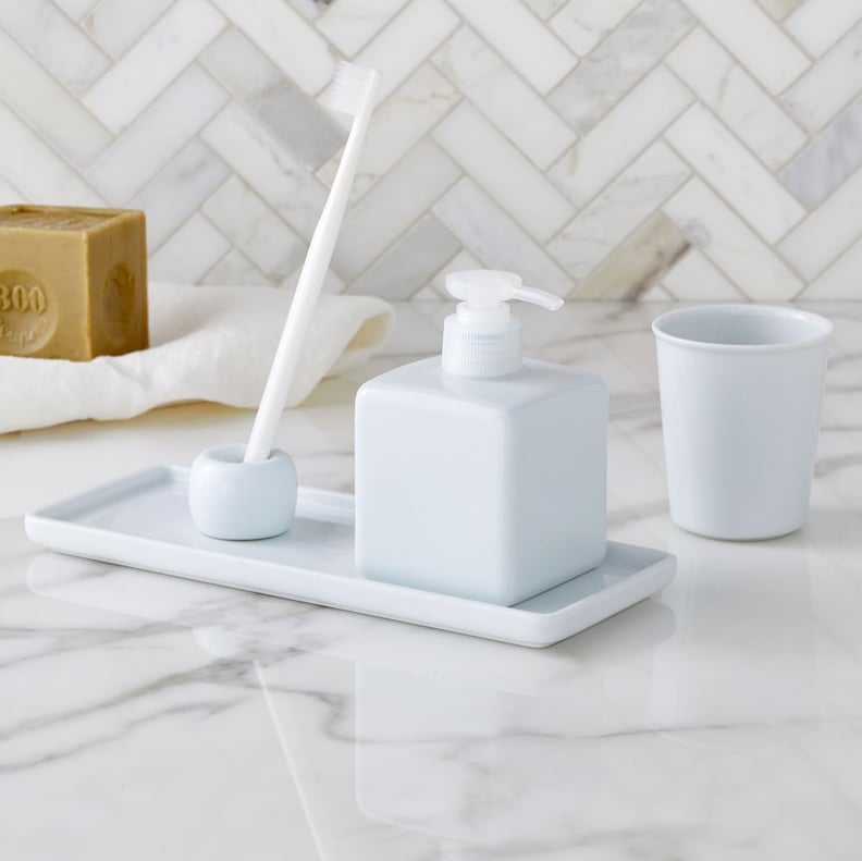 Muji White Porcelain Bath Accessories