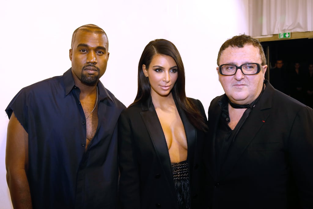 Kanye West Showing Man Cleavage at Paris Fashion Week