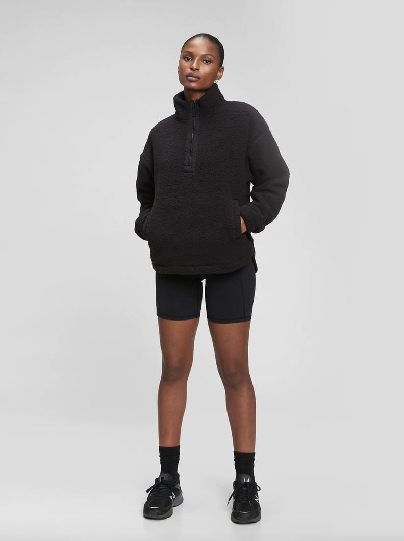 Gap Half-Zip Recycled Sherpa Sweatshirt