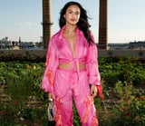 Camila Mendes Was Covered in Hot Pink Bows in the Front Row at Fashion Week