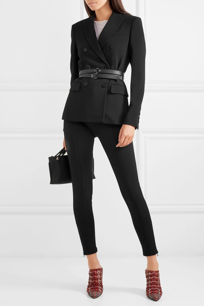 Altuzarra Indiana Double-breasted Blazer ($1,795) and Buddy Skinny Pants ($695)