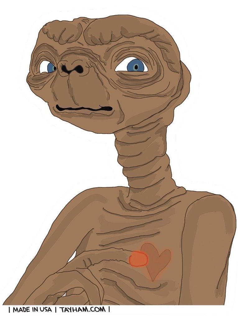 E.T. Vinyl Sticker