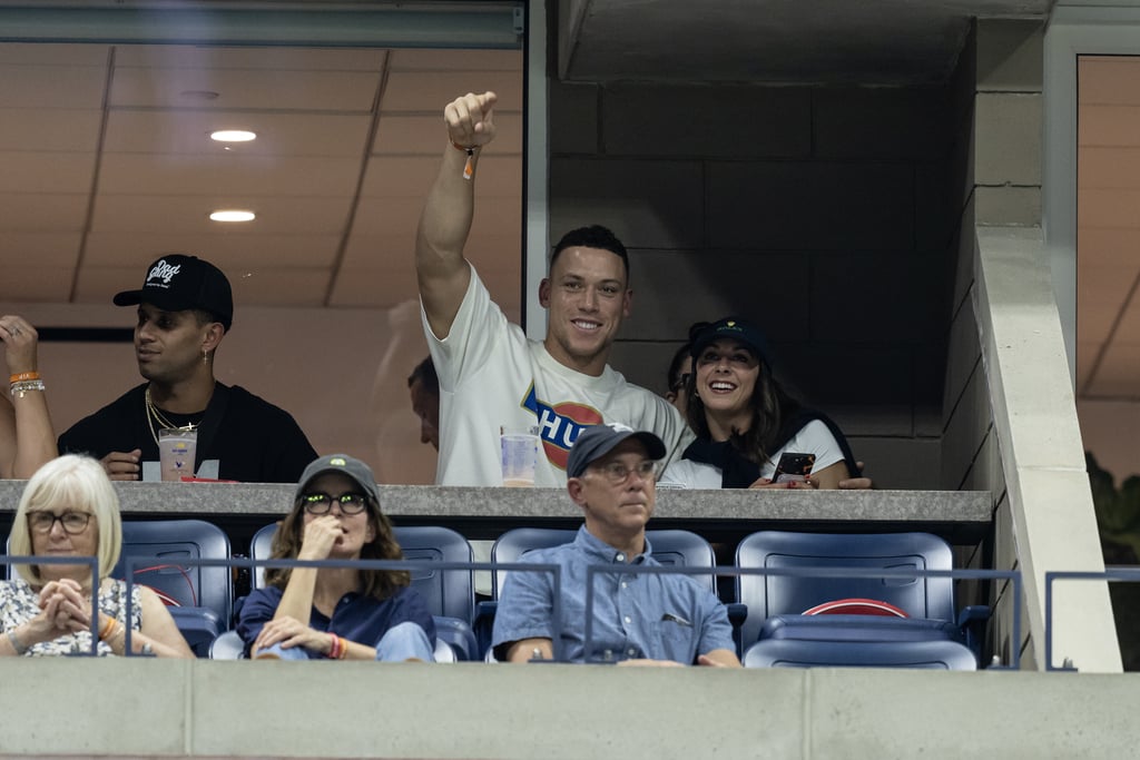 New York Yankees star Aaron Judge and Samantha Bracksieck at the US Open on Sept. 4.