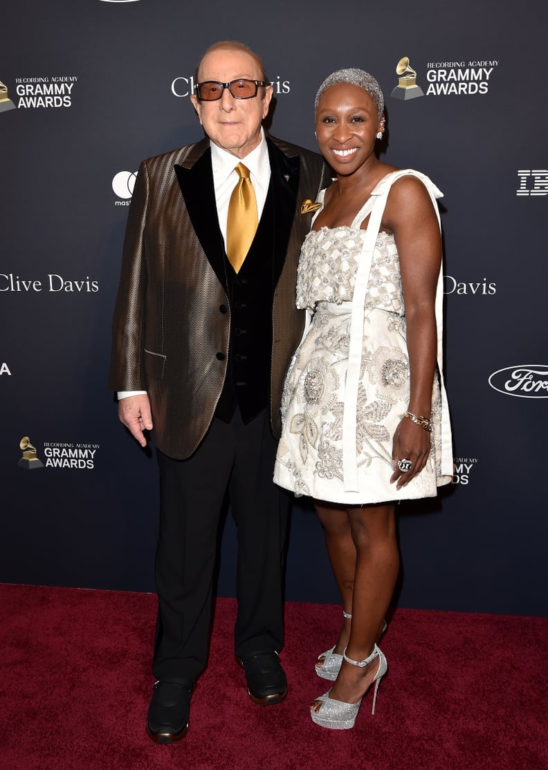 Clive Davis and Cynthia Erivo at Clive Davis's 2020 Pre-Grammy Gala in LA