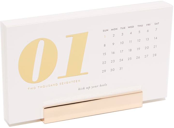 Kate Spade 12-Month Desktop Calendar ($20)