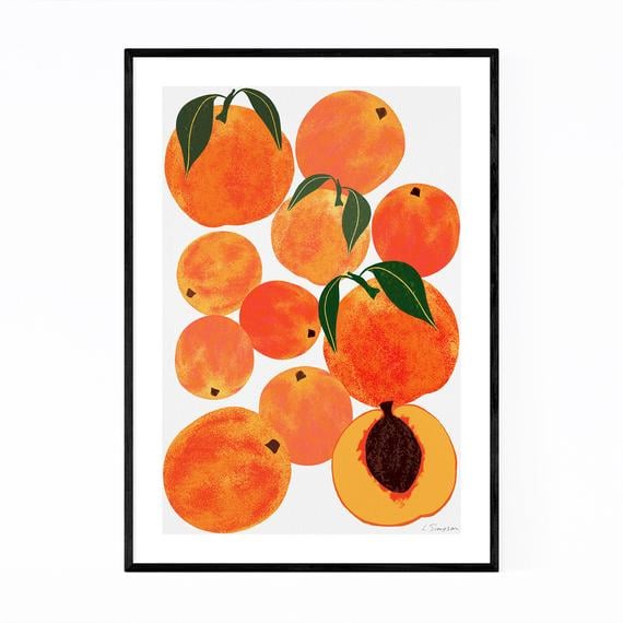 Peach Fruit Wall Art Poster