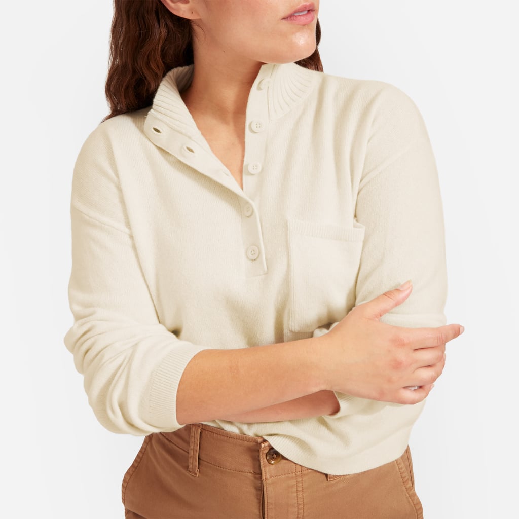 Everlane The ReCashmere Button Mockneck