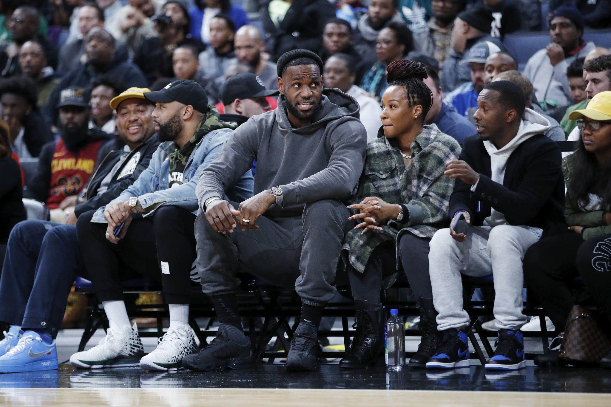 Lebron james at his son's basketball game hot sale