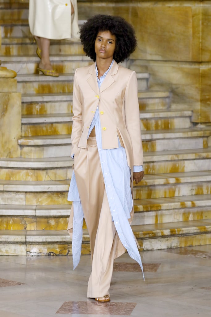 A Shirtdress Over Pants on the Sies Marjan Runway During New York Fashion Week