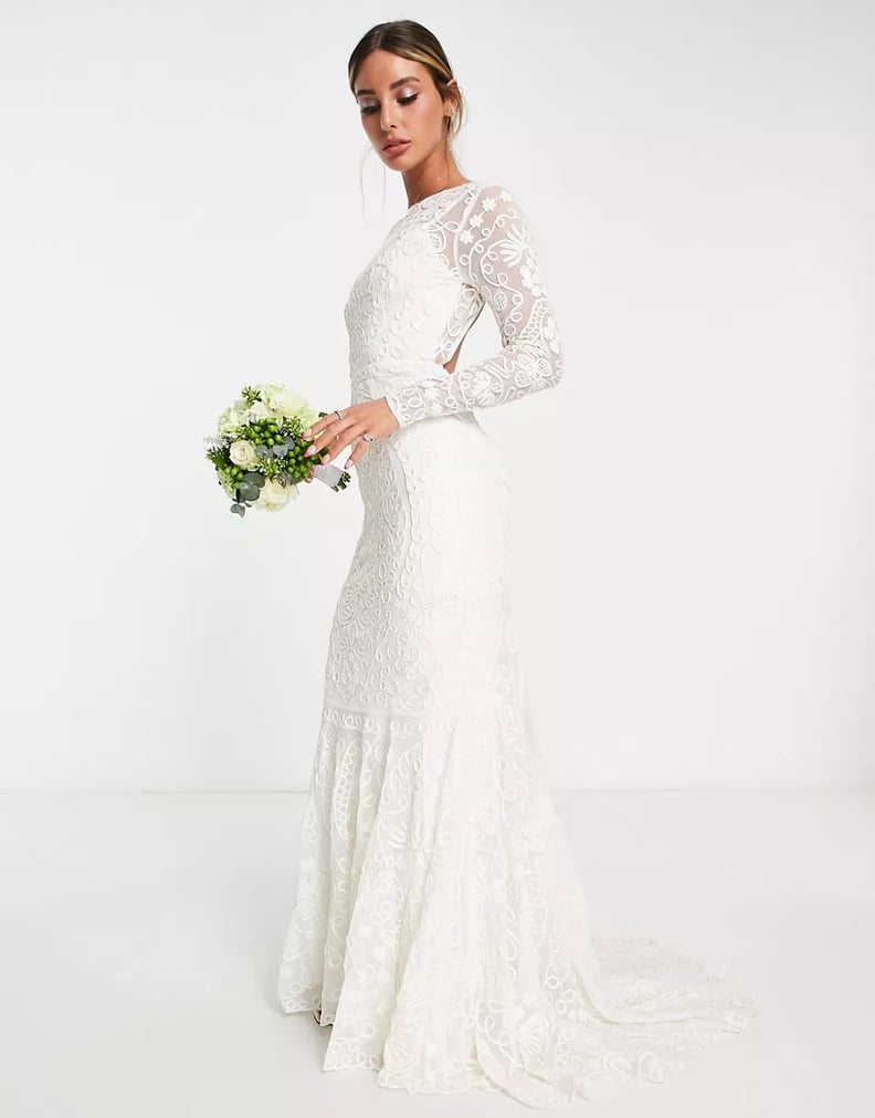 A Lace Wedding Dress: ASOS Edition Connie Tonal Cornelli Embroidered Wedding Dress