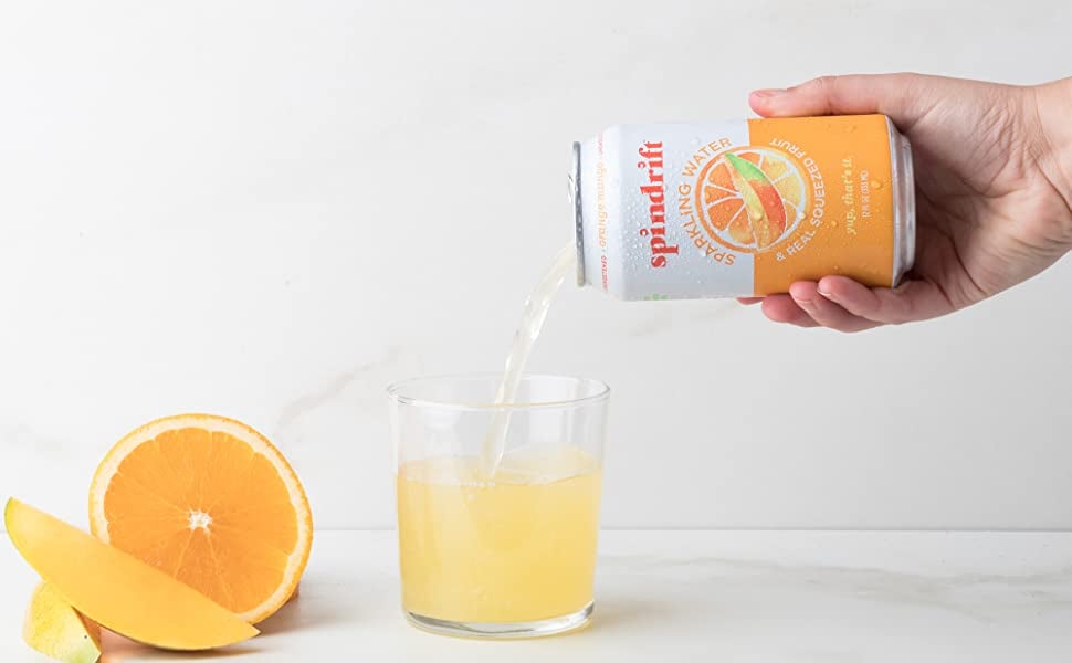 Spindrift Sparkling Water, Orange Mango