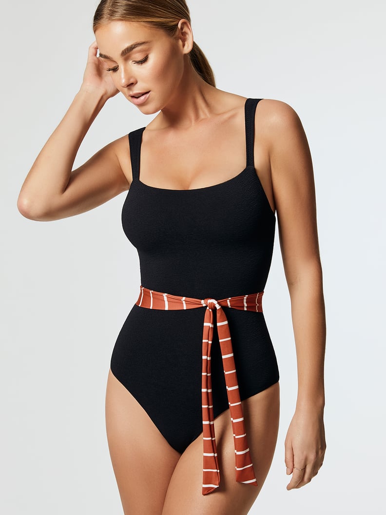 Same The Betty One Piece in Textured Black