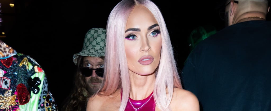 Megan Fox's Red Furry Bucket Hat on Instagram
