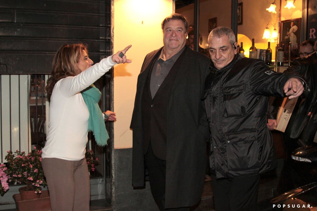 George Clooney and Matt Damon at Dinner in Milan