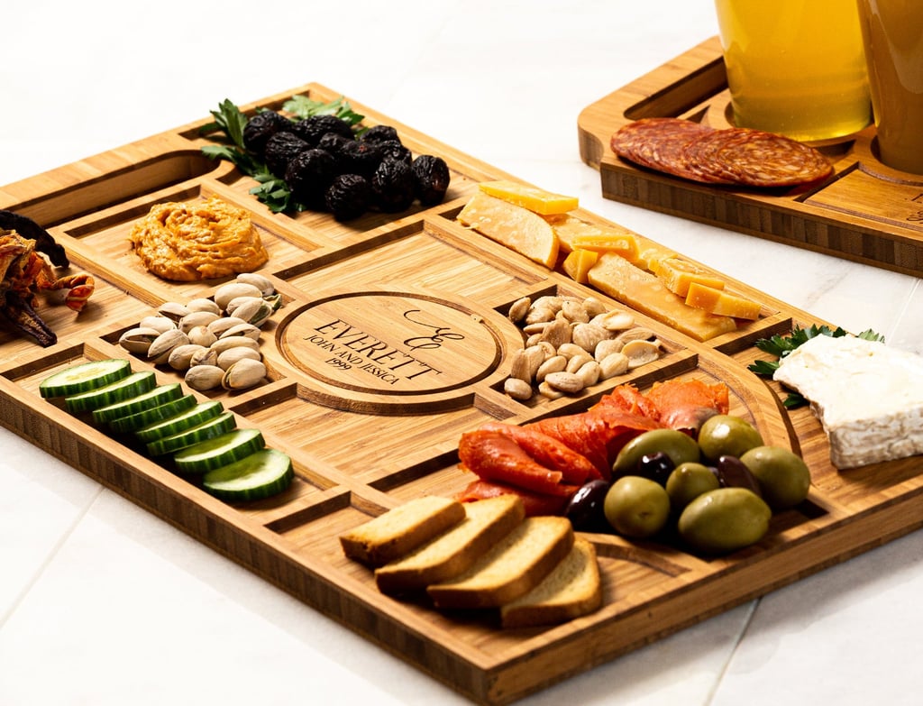 For the Hostess With the Mostest: Personalized Charcuterie Planks and Beer Flights Board
