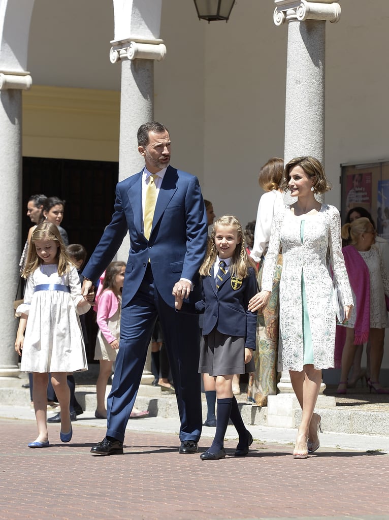The royal family was all smiles after the First Communion of Princess Leonor of Spain in May.
