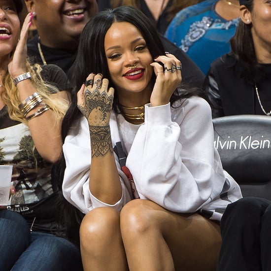 Rihanna at Chris Brown's Charity Basketball Game 2014