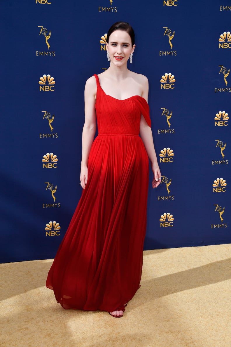 Rachel Brosnahan's Oscar de la Renta Dress at the 2018 Emmys | POPSUGAR ...