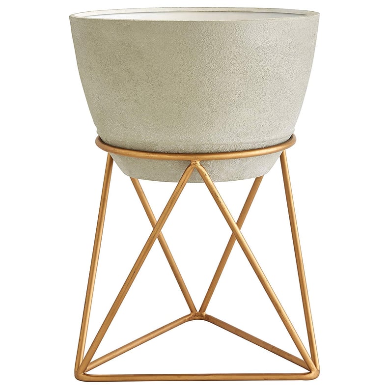 Rivet Casual Metal Planter and Stand
