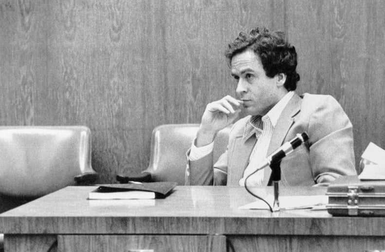 (Original Caption) Orlando, Fla.: Theodore Bundy watches intently during the third day of jury selection at his trial in Orlando for the murder of 12-year-old Kimberly Leach.