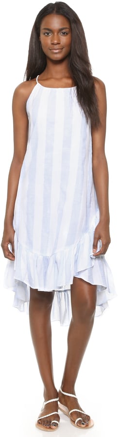 Moon River Stripe Ruffle Dress ($80)