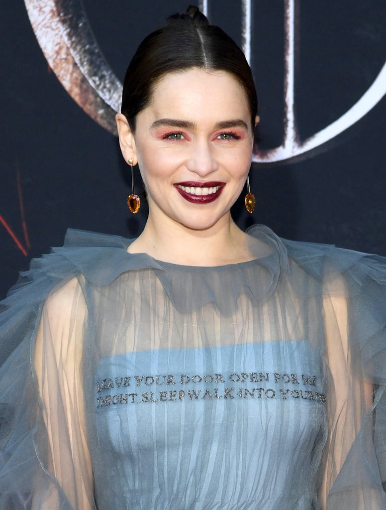 Emilia Clarke Braid Hairstyle Game of Thrones Premiere 2019