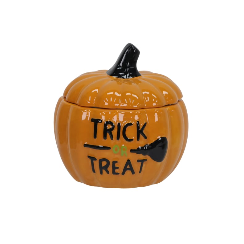 Michaels Halloween Decor: Orange Pumpkin Cookie Jar by Ashland