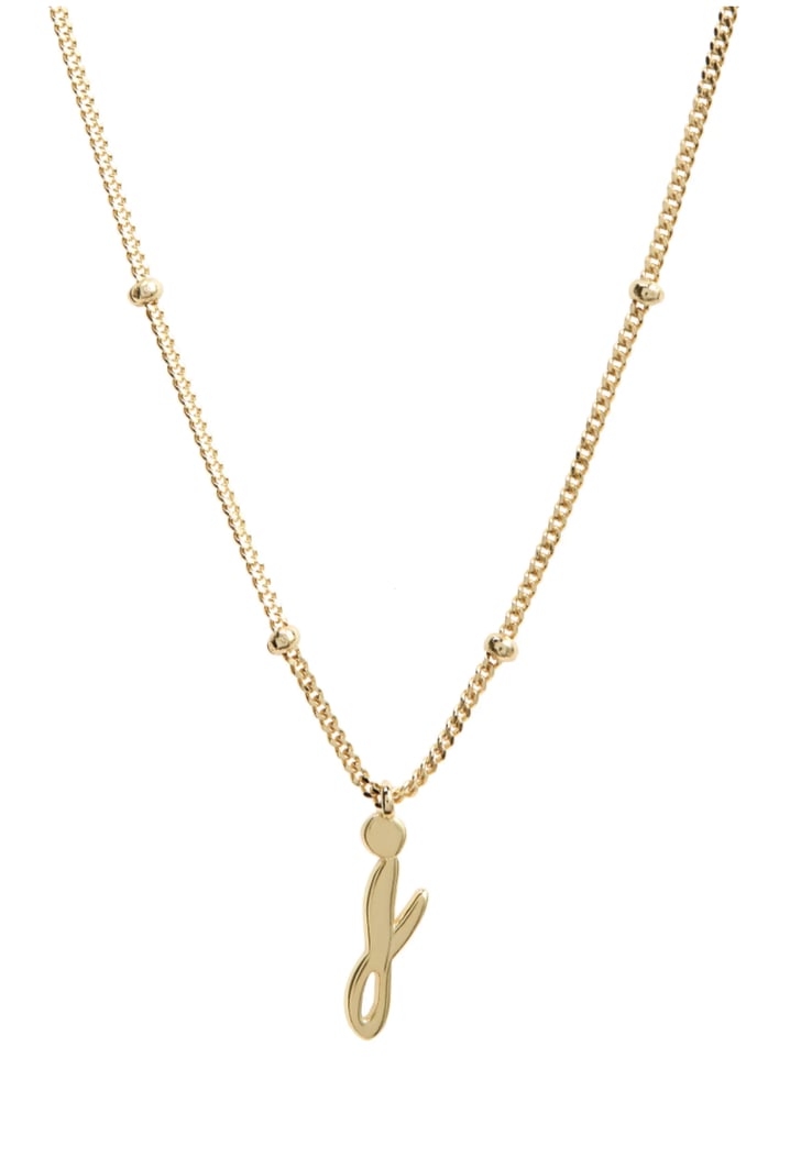 Argento Vivo Rondelle Script Initial 